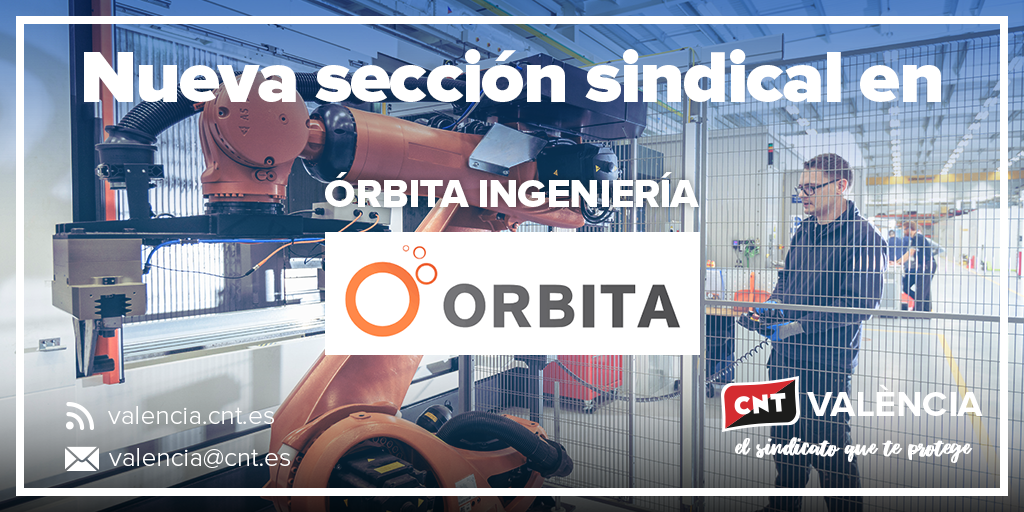 CNT València constituye una sección sindical en Órbita Ingeniería CNT