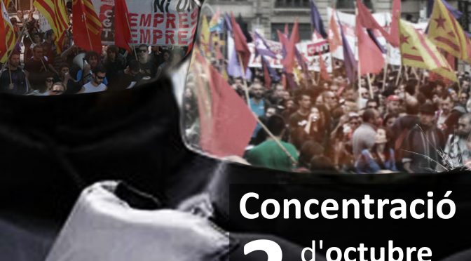 Els sindicats combatius de València convoquen una concentració solidària amb la Vaga General convocada a Catalunya