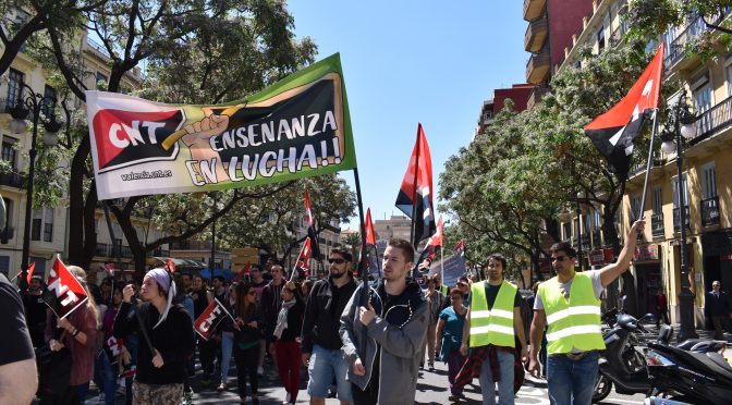 La Sección de Estudiantes de CNT-València no secundará la Huelga de Estudiantes del 14-N