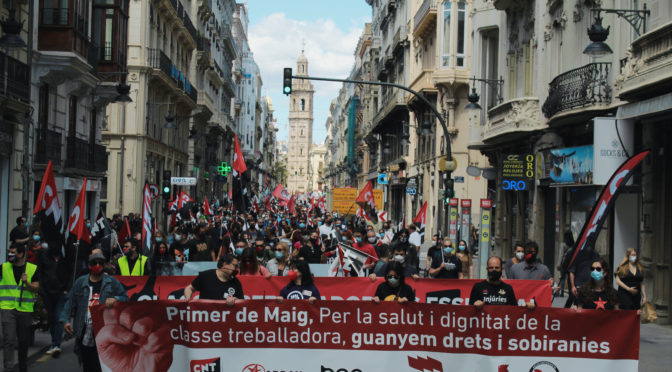 [Fotos] Primer de maig 2021 combatiu i unitari a València