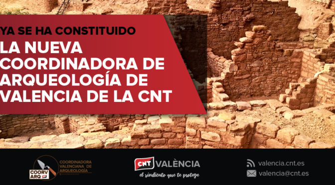 coordinadora arqueología CNT Valencia