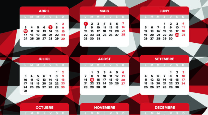 Descarrega el Calendari laboral 2023 al País Valencià